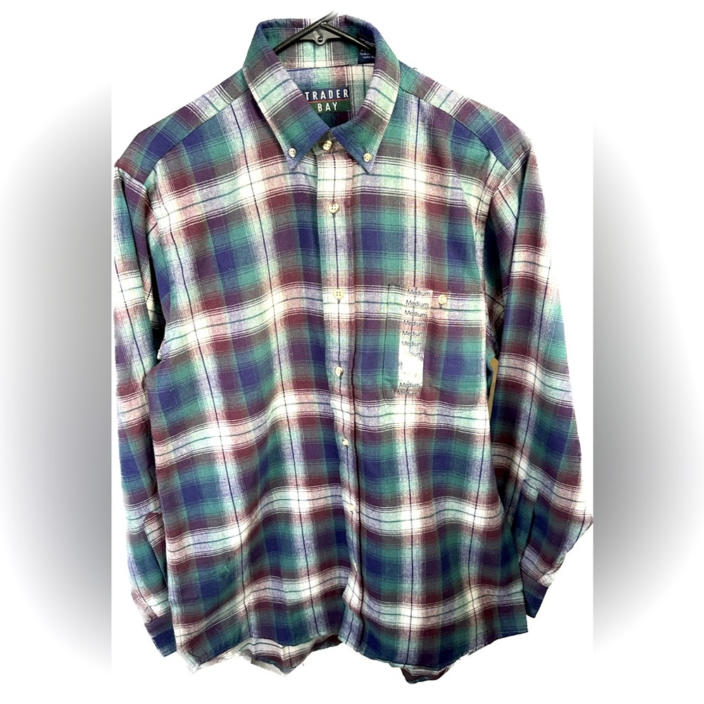 VINTAGE Trader Bay Flannel NWOT (Size Medium)